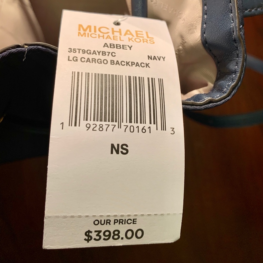 Michael Kors Abbey Large Logo Cargo Backpack - Picture 12 of 16